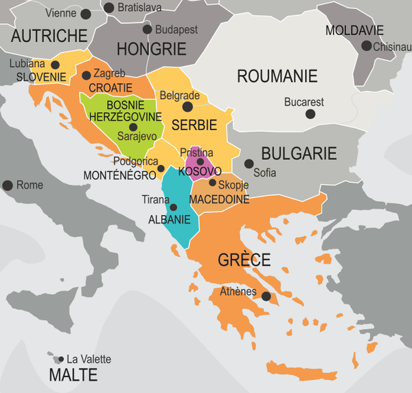 carte des balkans